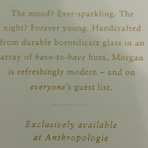 Anthropologie "Morgan Flutes Set of 4 in Soft Blush" NWT - Picture 8 of 9